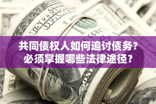 武汉共同债权人如何追讨债务？必须掌握哪些法律途径？
