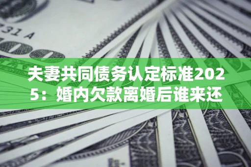 武汉夫妻共同债务认定标准2025:婚内欠款离婚后谁来还? 武汉夫妻共同债务认定标准2025:婚内欠款离婚后谁来还?