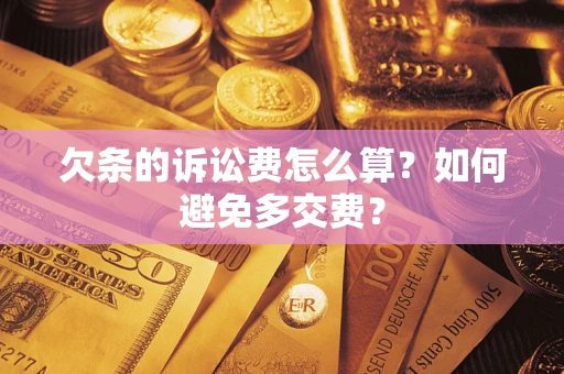 武汉欠条的诉讼费怎么算？如何避免多交费？