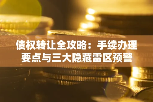 武汉债权转让全攻略：手续办理要点与三大隐藏雷区预警