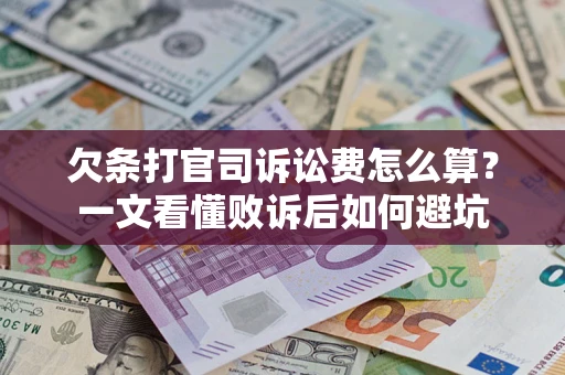 武汉欠条打官司诉讼费怎么算？一文看懂败诉后如何避坑